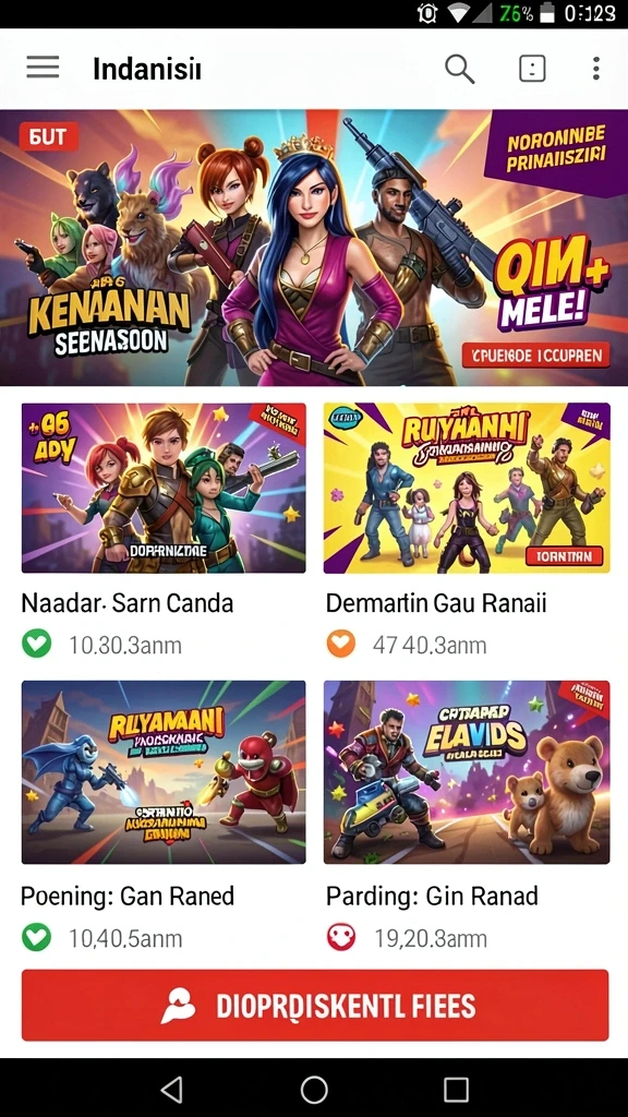 hot51 - Tampilan grafis yang menarik dan penuh warna.