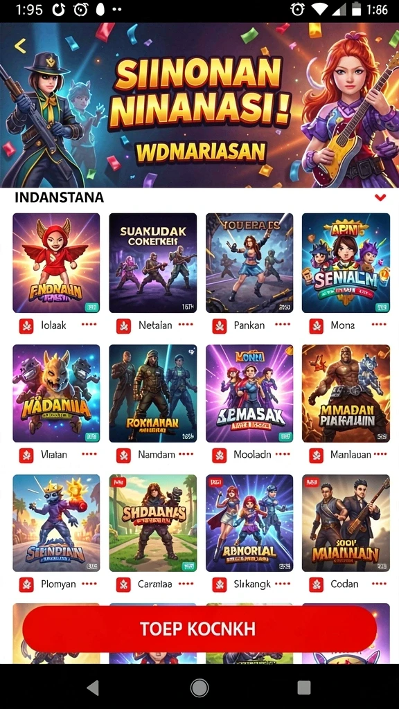 okidr - Tampilan antarmuka pengguna yang sederhana dan menarik.